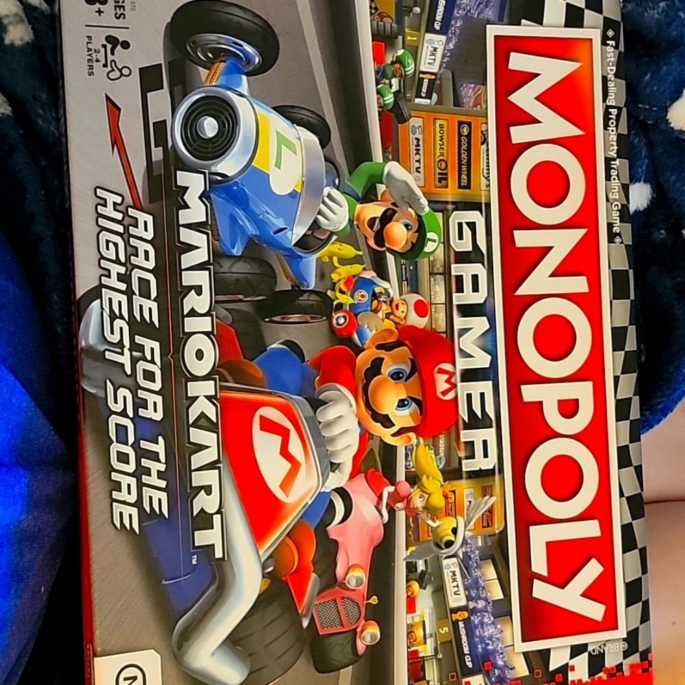 MarioKart Monopoly race for the highest score game